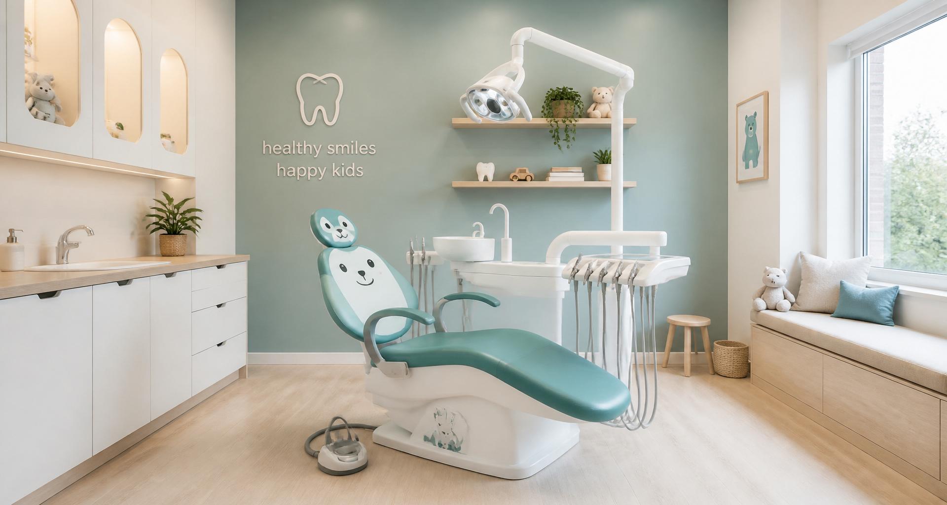 Modern paediatric dental treatment room